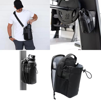 2025 New Magnetic Water Bottle Pouch Bag Gym-Specific Water Cup Holder with Strong Magnet for Outdoor Sports Cup Holder Bag